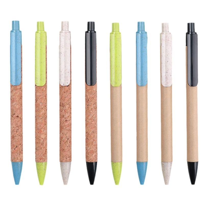 Click Cork/Paper Barrel Gel Pen