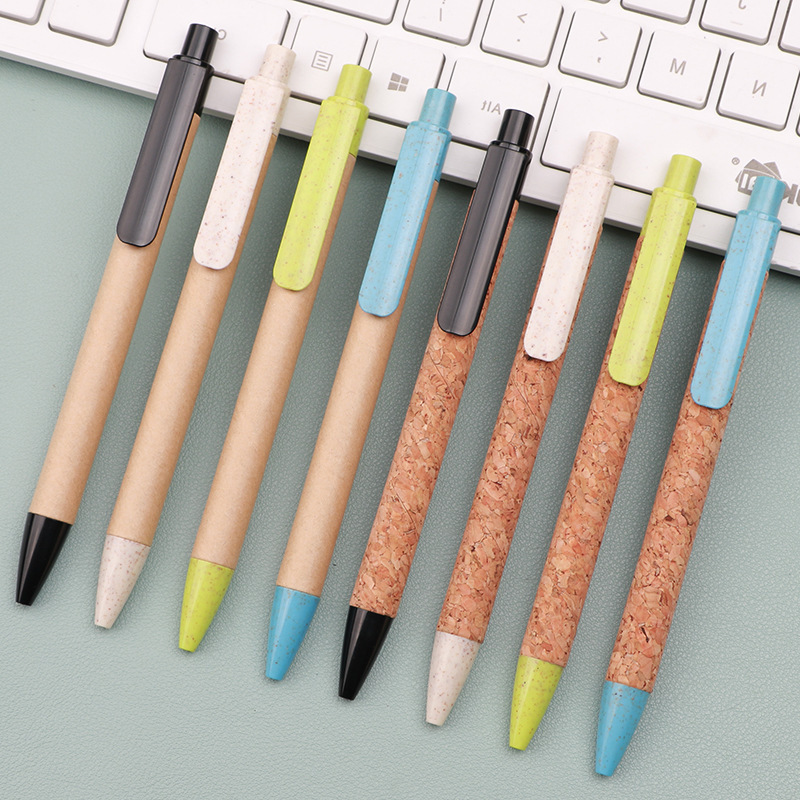 Click Cork/Paper Barrel Gel Pen