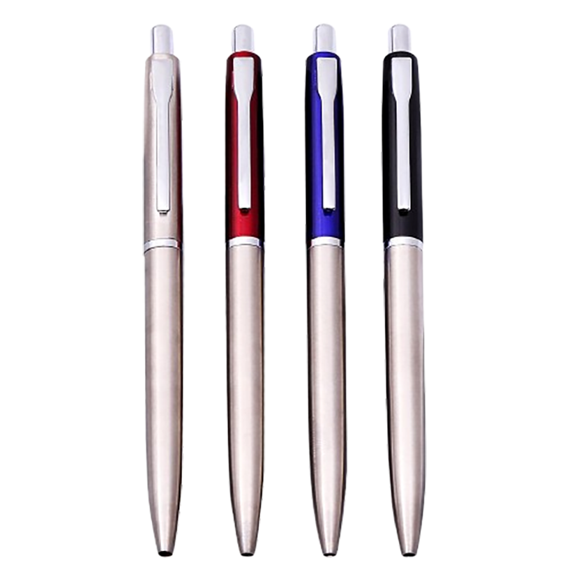 Press-Type Metal Ballpoint Pen