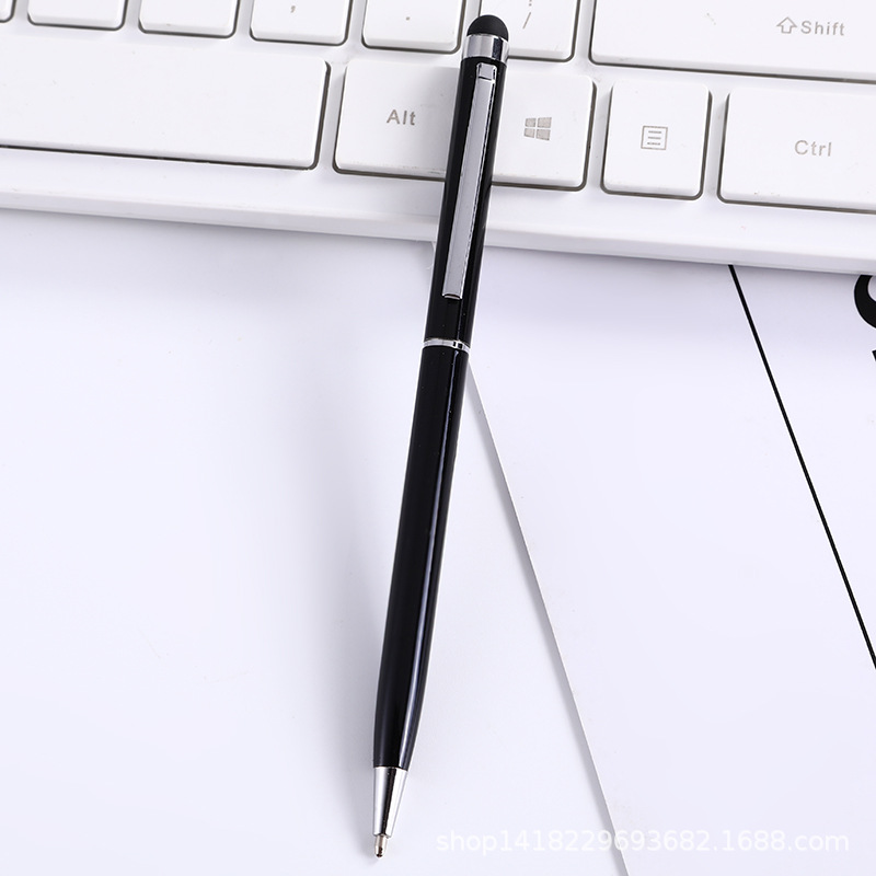 Metal Ballpoint Pen w/Stylus