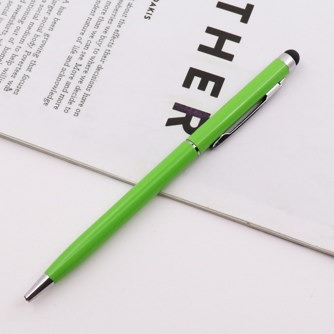 Metal Ballpoint Pen w/Stylus