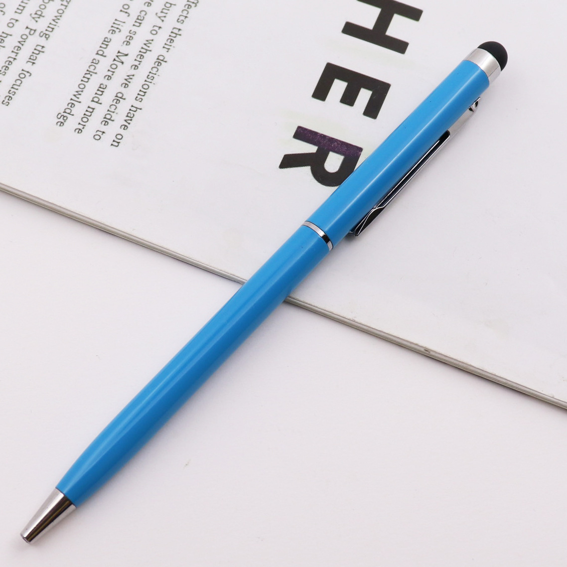 Metal Ballpoint Pen w/Stylus