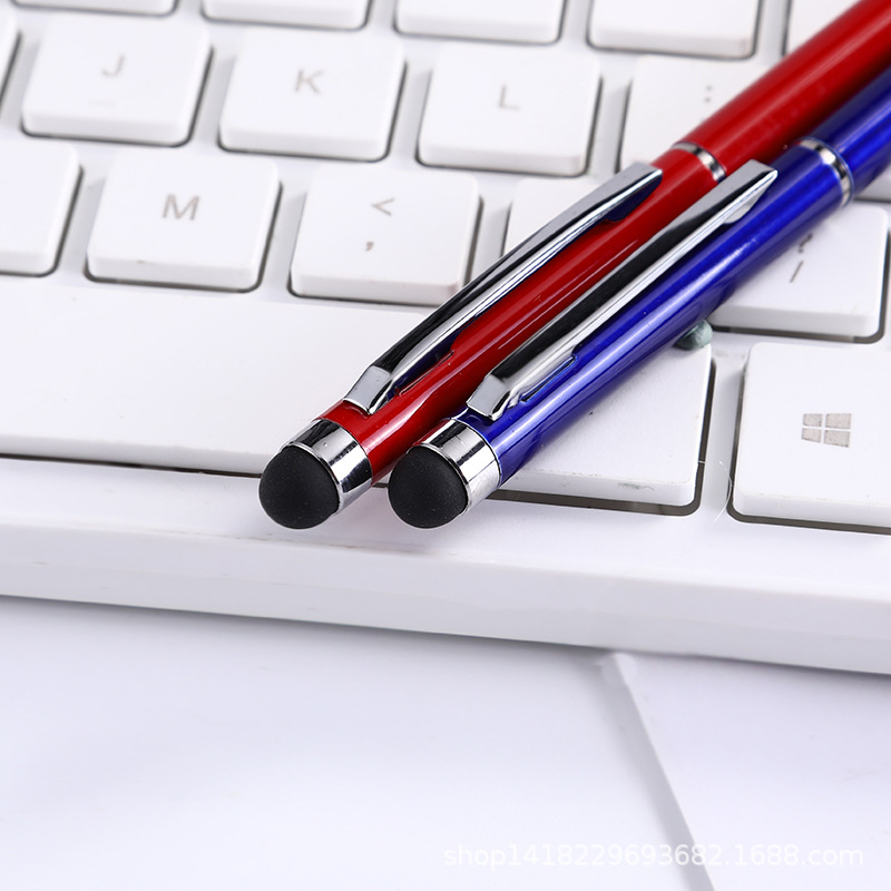 Metal Ballpoint Pen w/Stylus