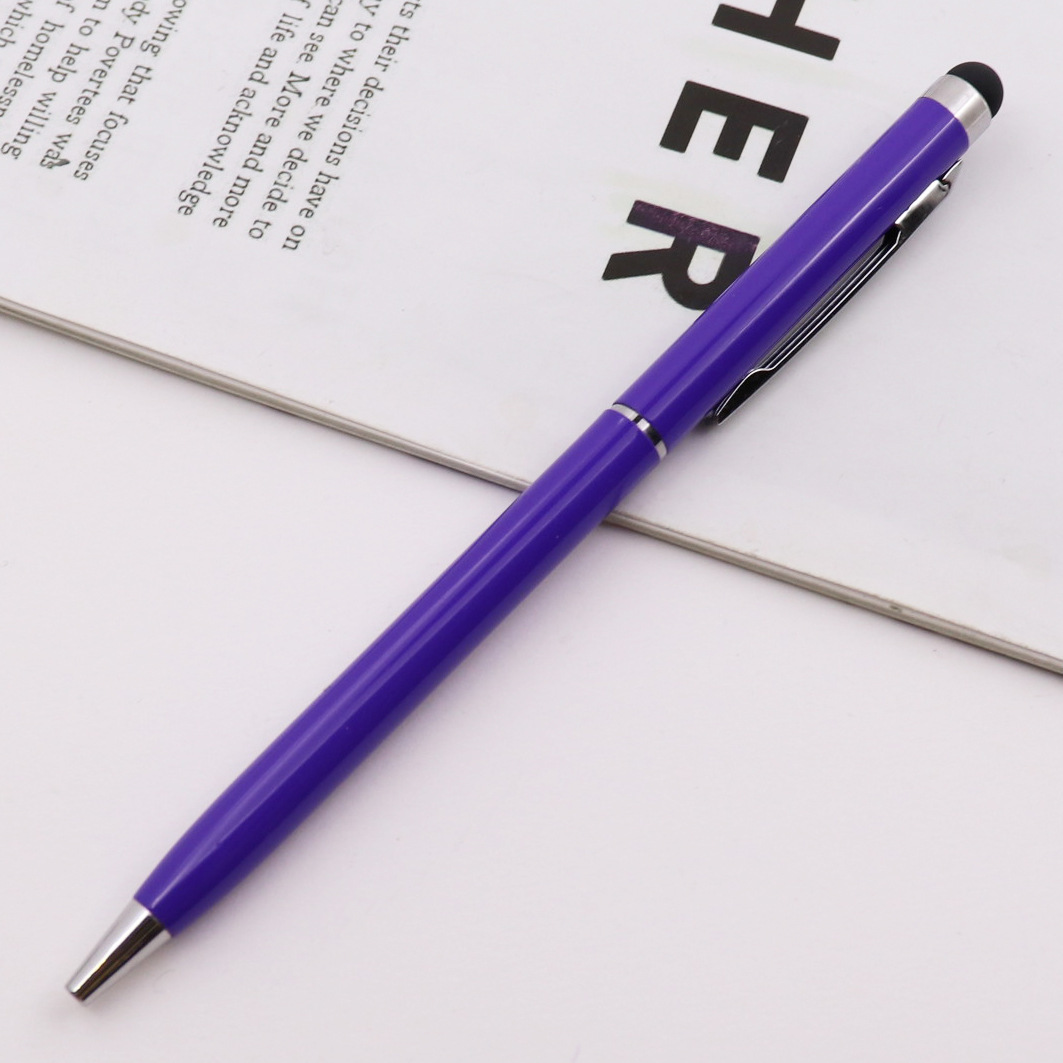 Metal Ballpoint Pen w/Stylus