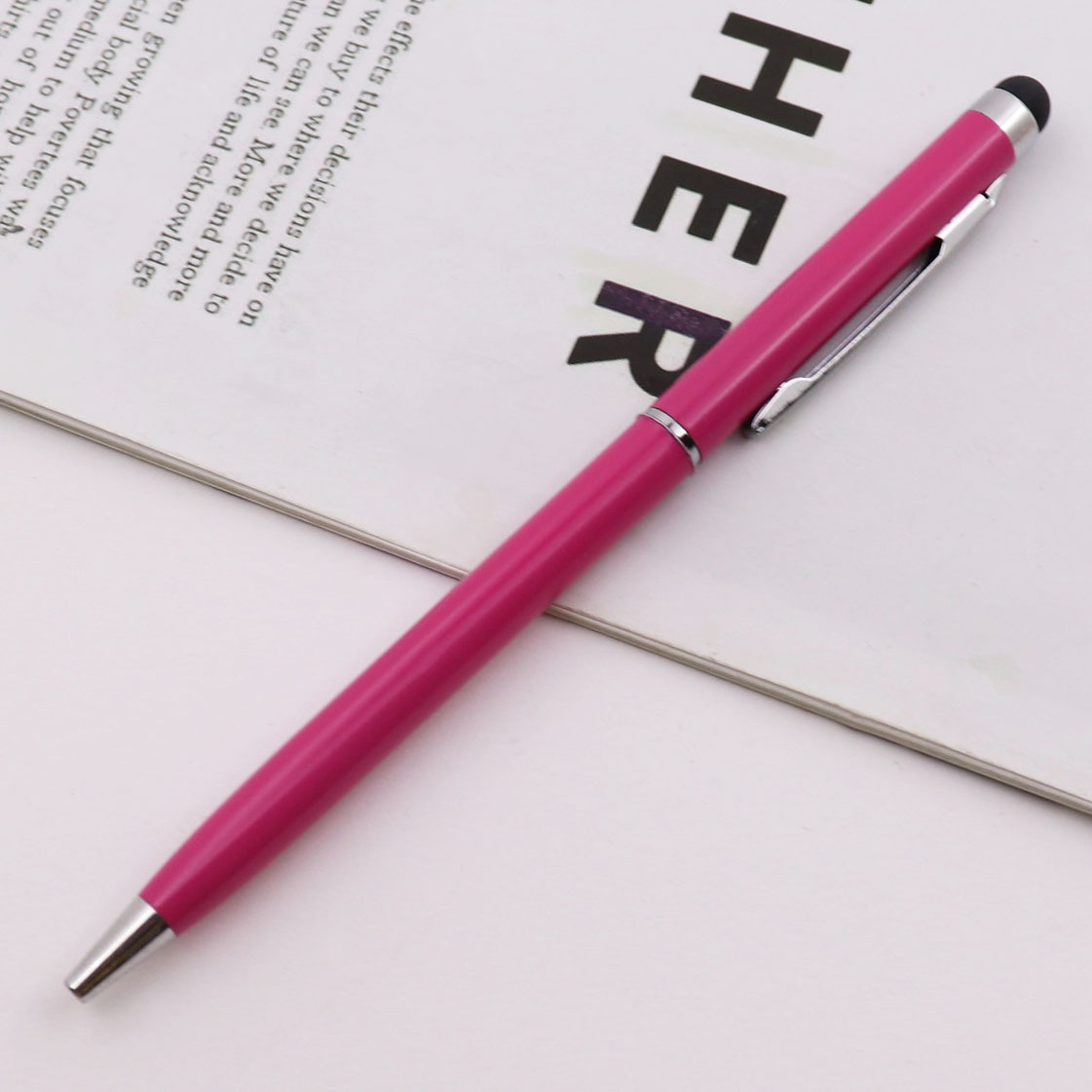 Metal Ballpoint Pen w/Stylus