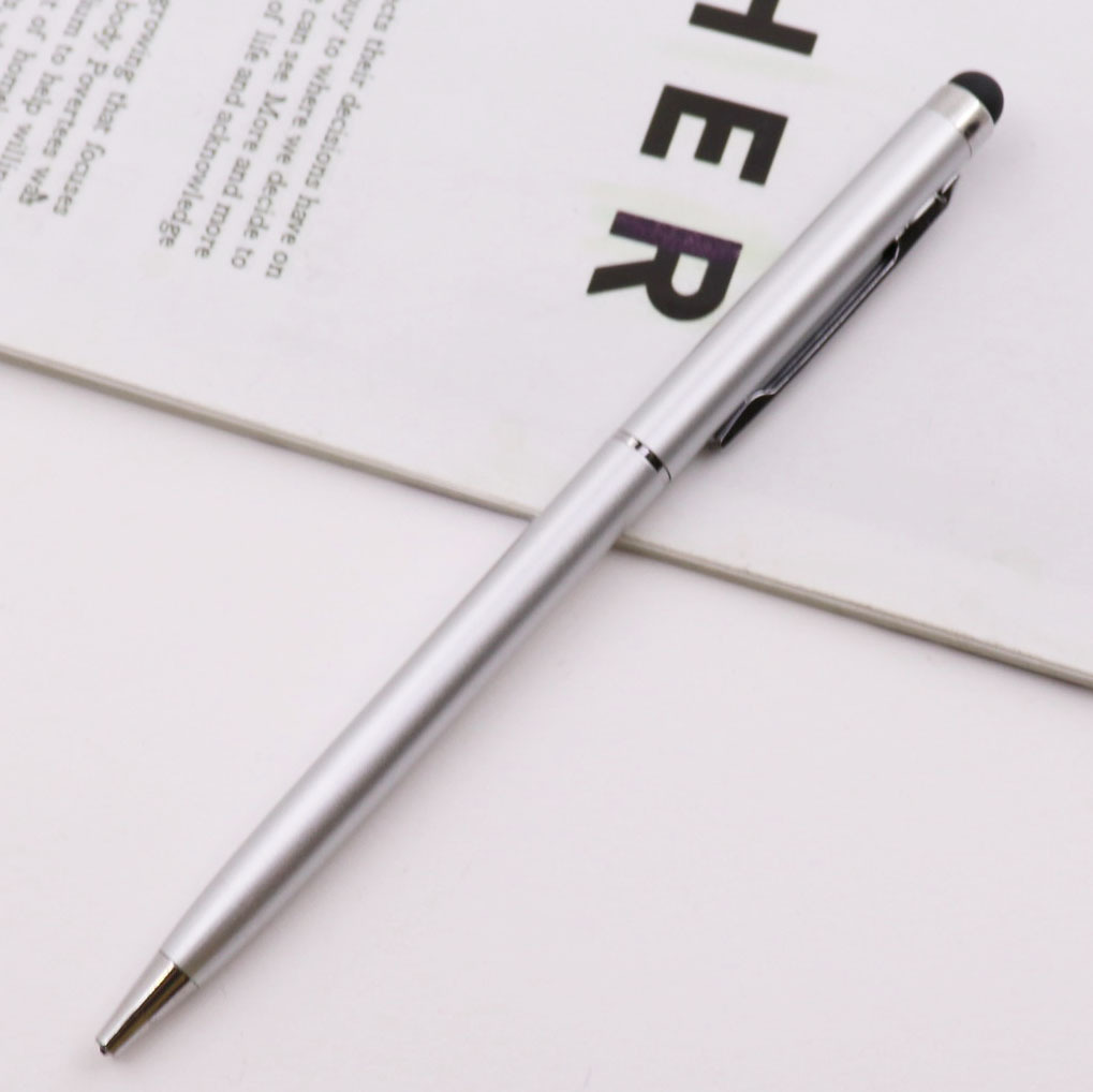 Metal Ballpoint Pen w/Stylus