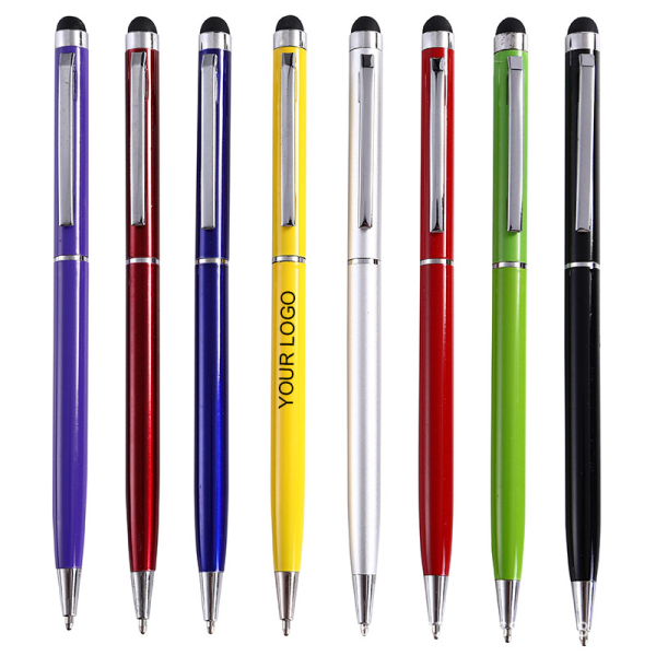 Metal Ballpoint Pen w/Stylus