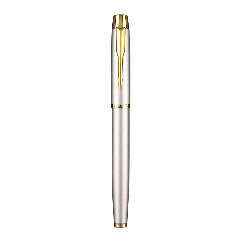 Metal Gel Pen with Silver/Gold Accents