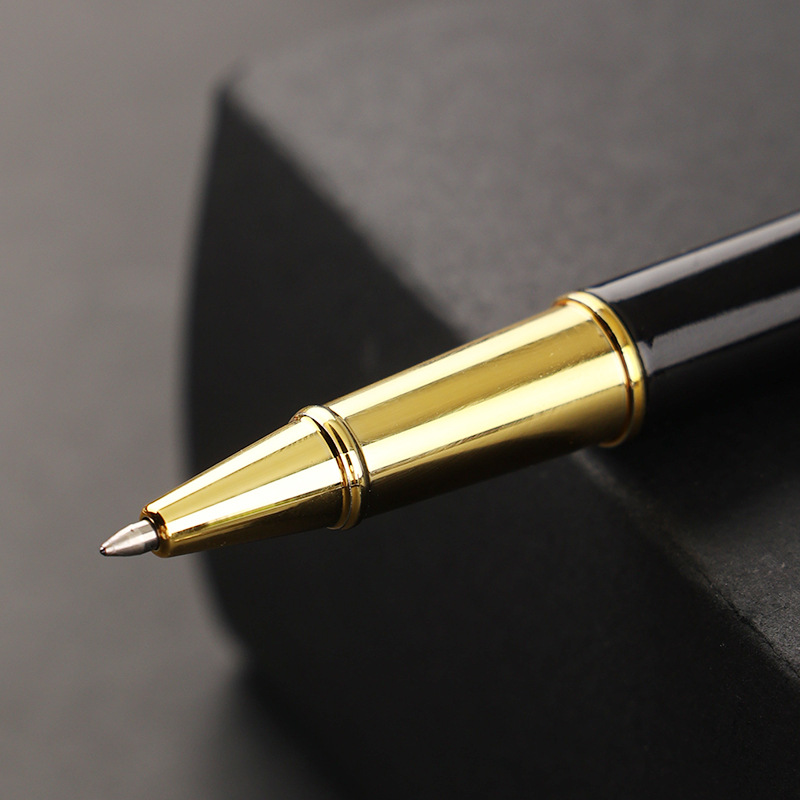 Metal Gel Pen with Silver/Gold Accents