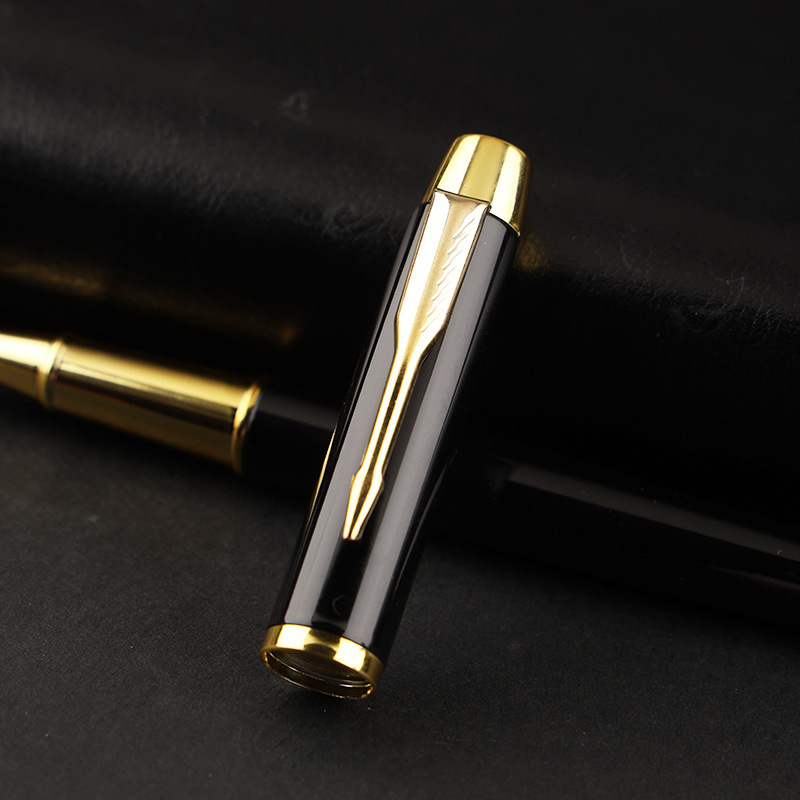 Metal Gel Pen with Silver/Gold Accents