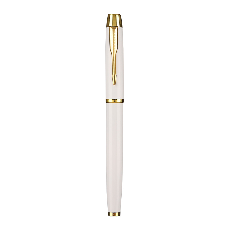 Metal Gel Pen with Silver/Gold Accents