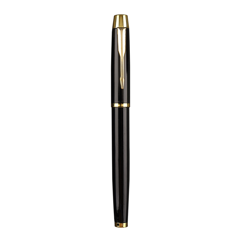 Metal Gel Pen with Silver/Gold Accents