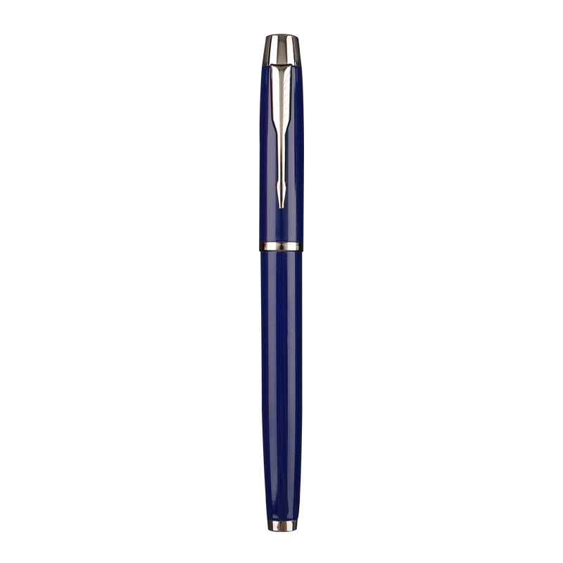 Metal Gel Pen with Silver/Gold Accents