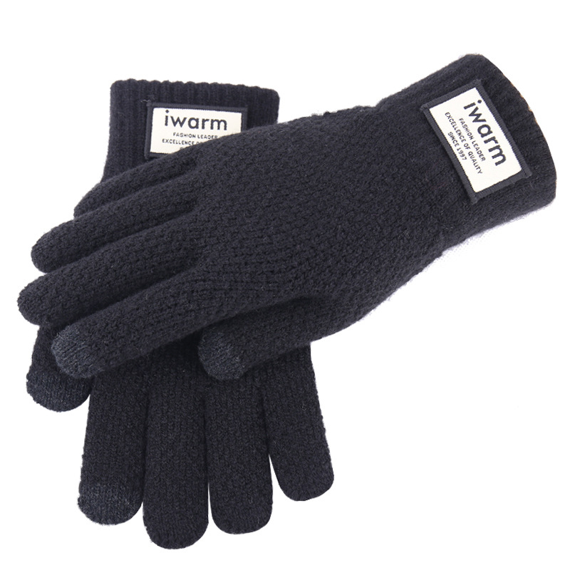 Thickened Thermal Knitted Gloves w/Touch Screen