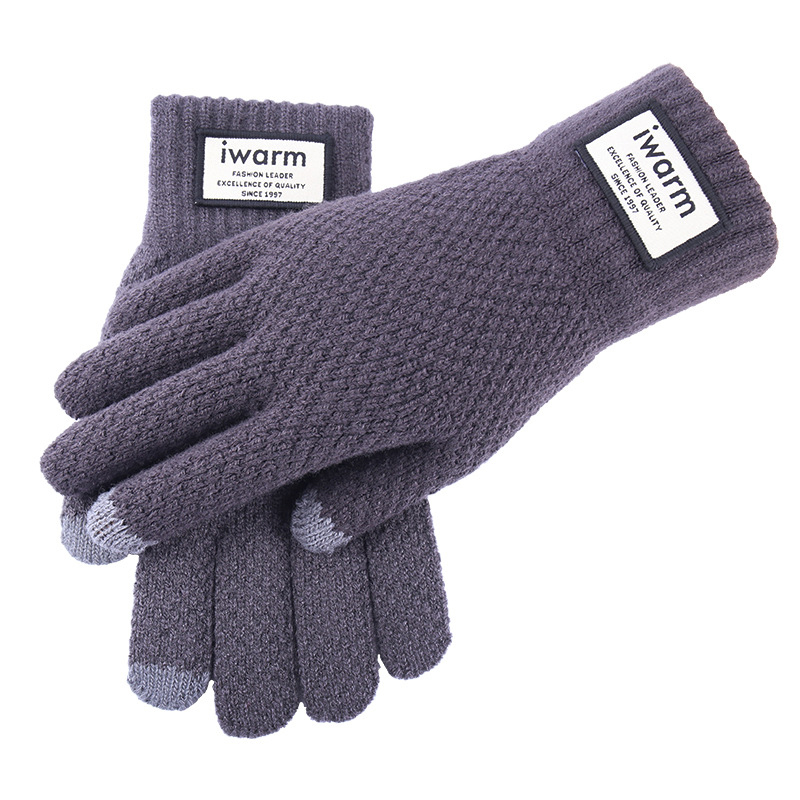 Thickened Thermal Knitted Gloves w/Touch Screen