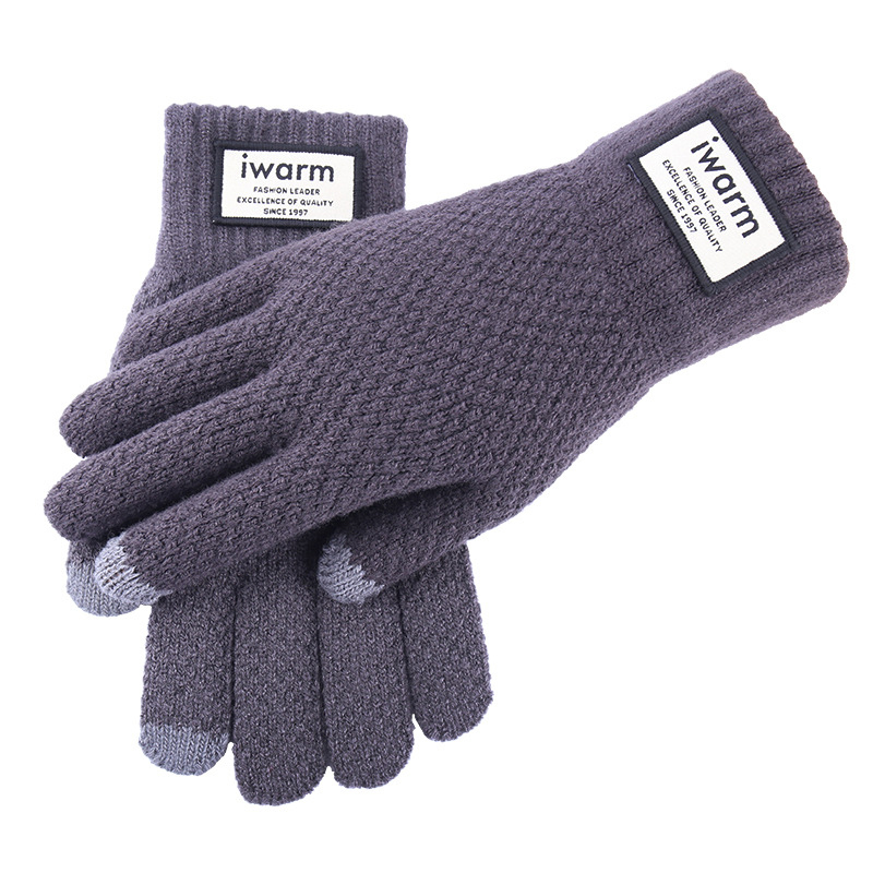 Thickened Thermal Knitted Gloves w/Touch Screen