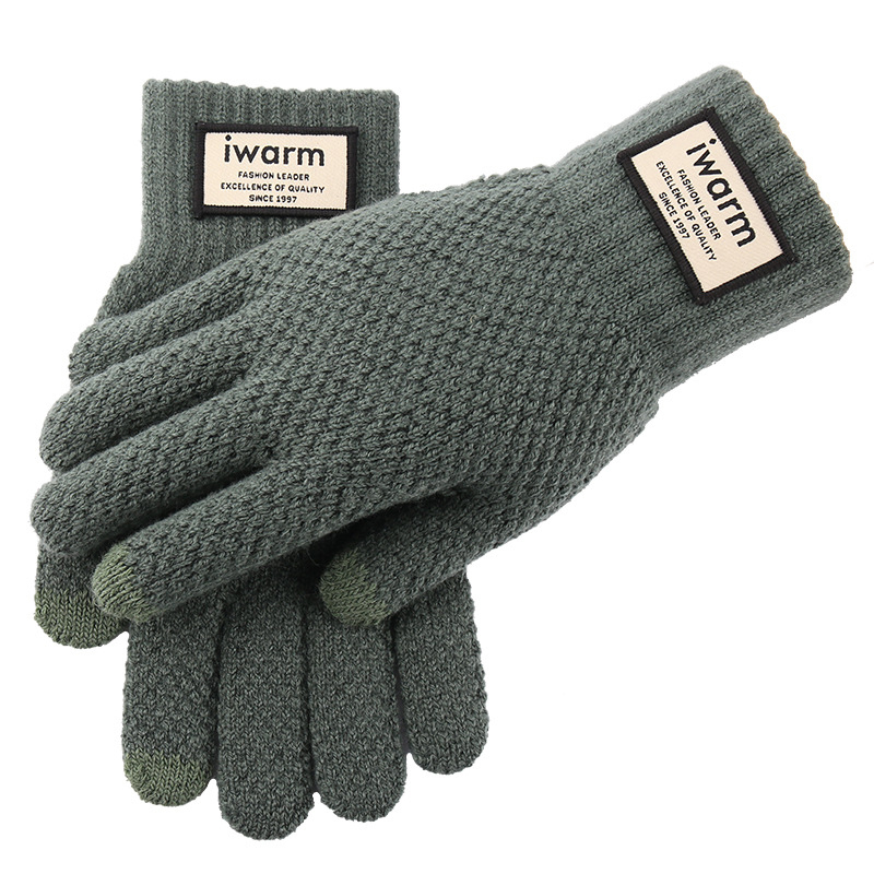 Thickened Thermal Knitted Gloves w/Touch Screen