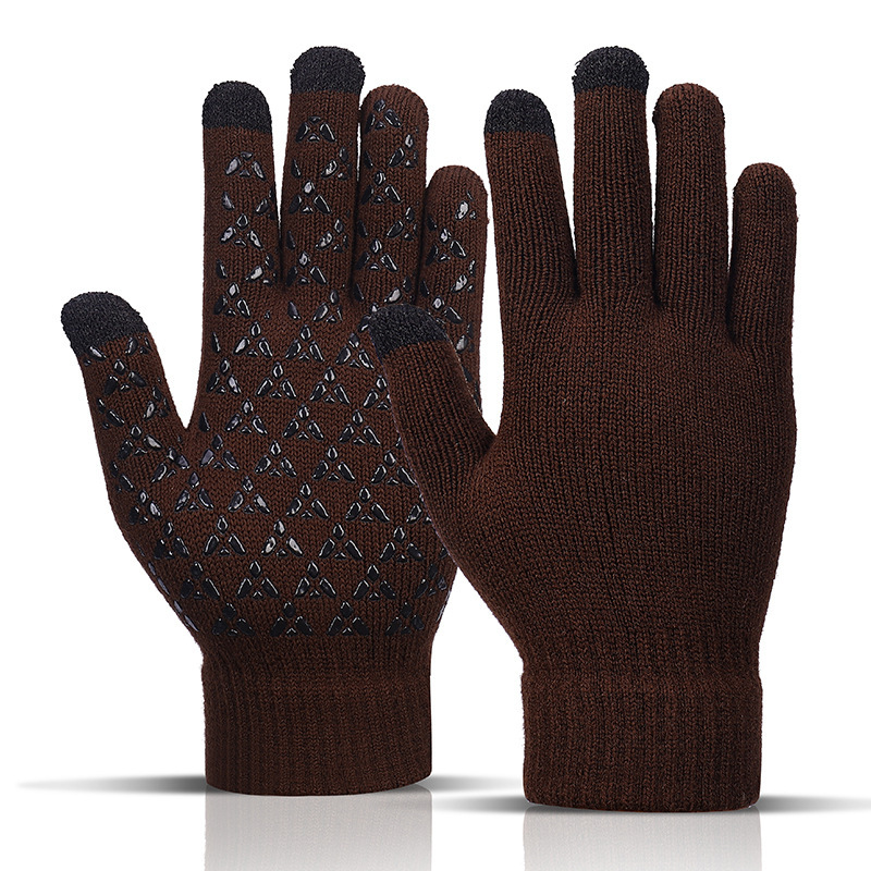 Thickened Knitted Touch Screen Gloves