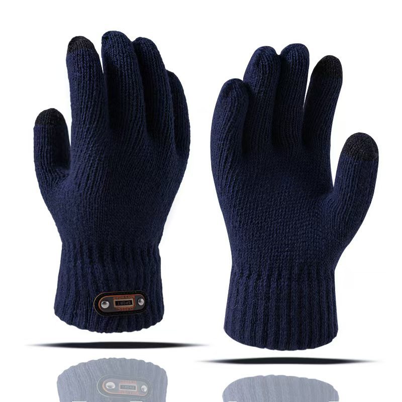 Winter Thickened Thermal Touch Screen Fleece Lined Knitted Gloves