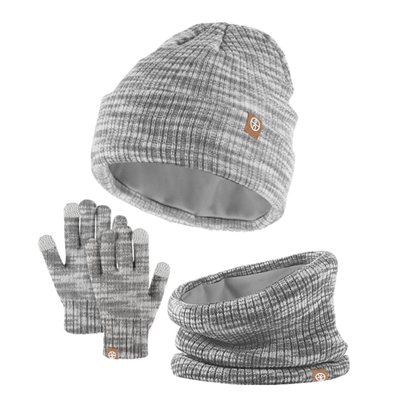 Children's Thermal Three Pieces Set: Knitted Gloves, Neck Warmer and Hat