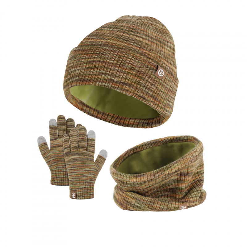 Children's Thermal Three Pieces Set: Knitted Gloves, Neck Warmer and Hat