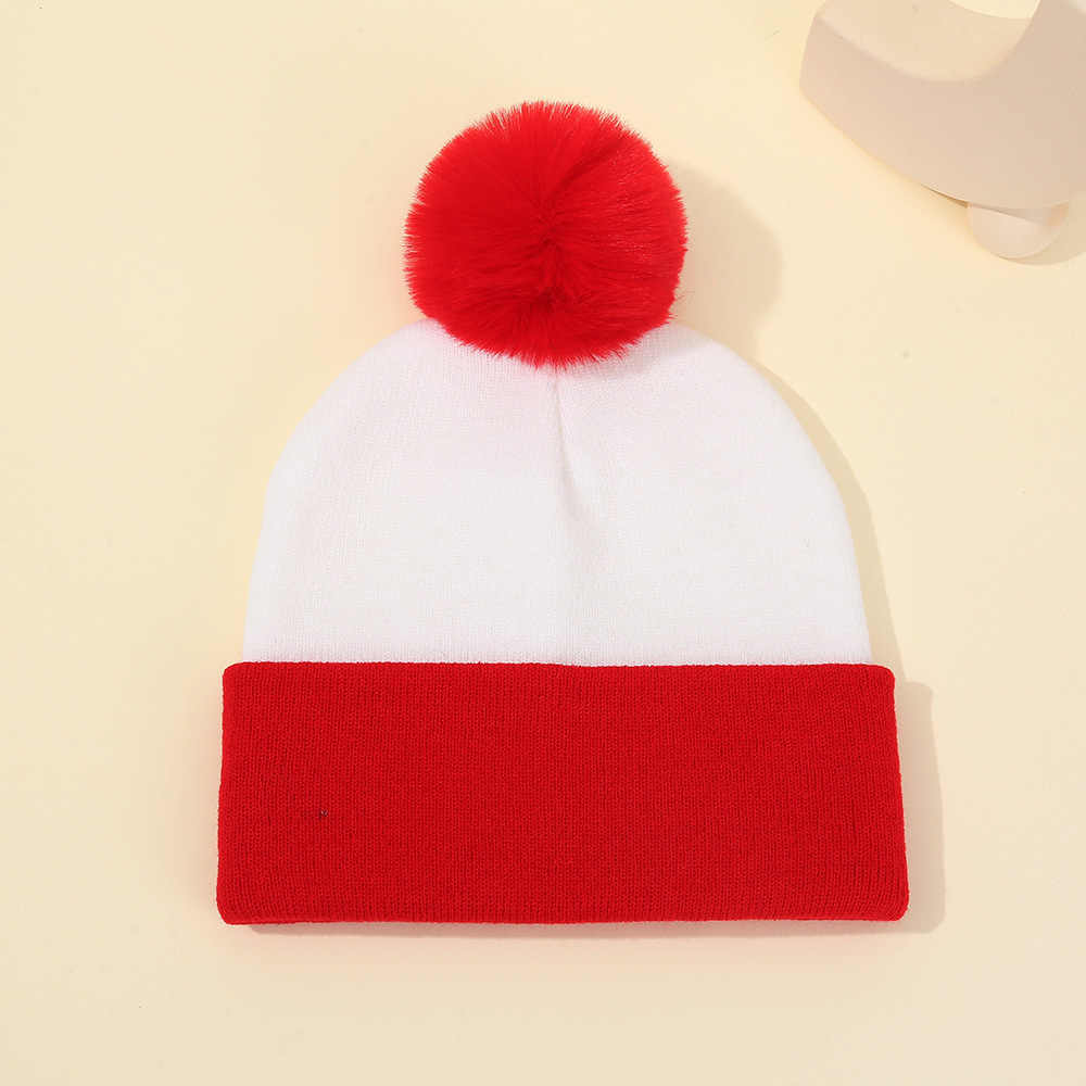Christmas Pom Pom Knitted Beanie