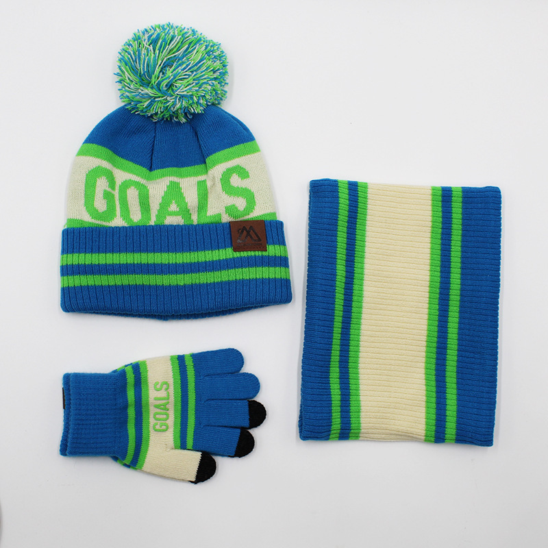 3 - Piece Fleece Lined Knitted Winter Set