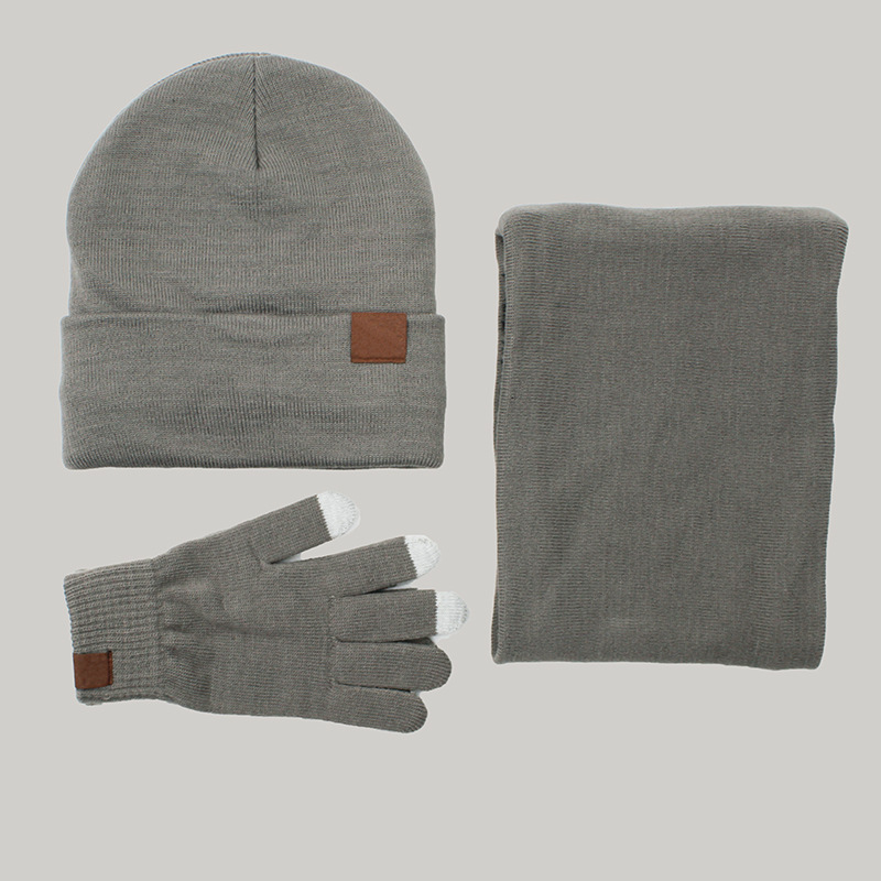 3 - Piece Fleece Lined Knitted Winter Set