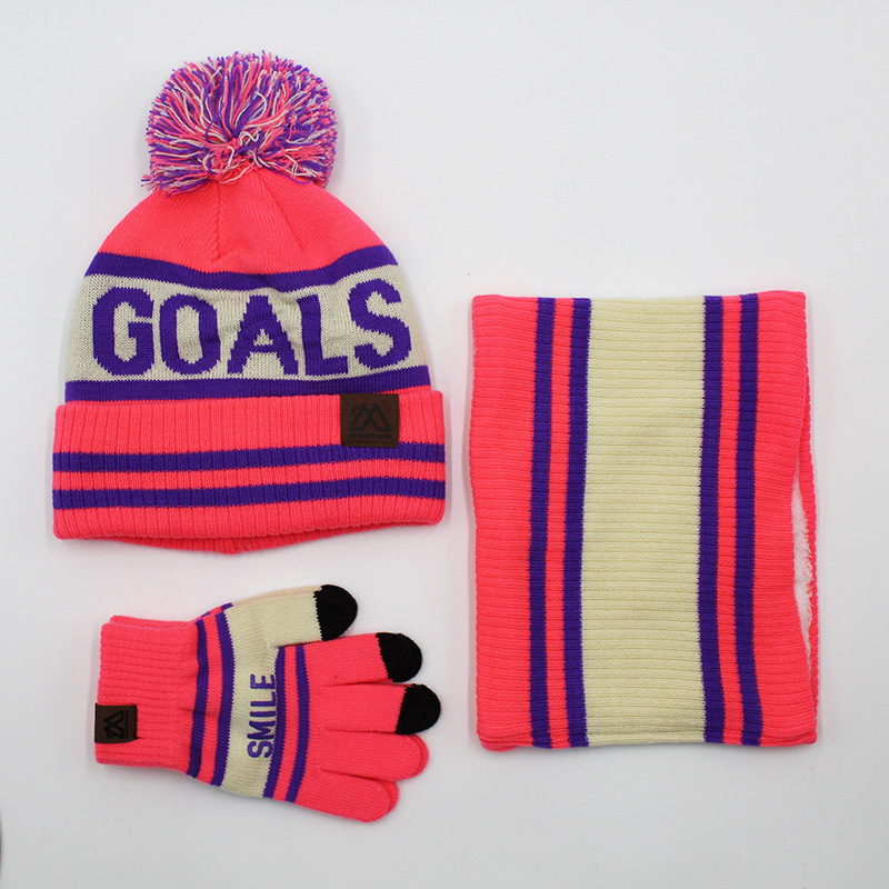 3 - Piece Fleece Lined Knitted Winter Set