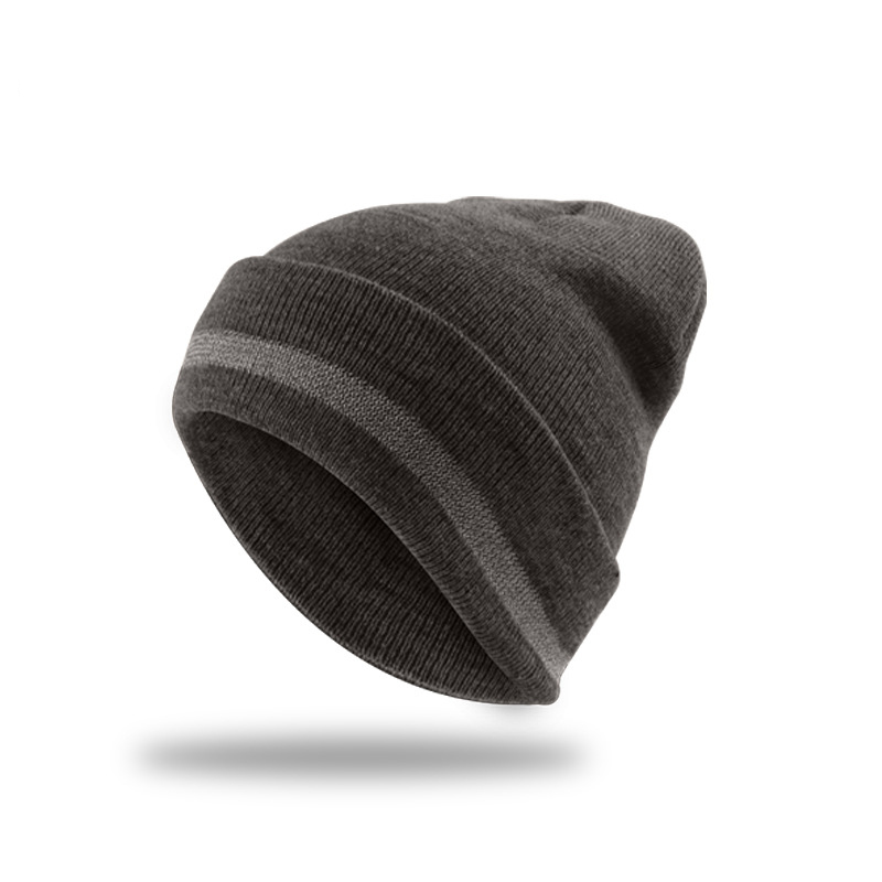 Reflective Stripe Knit Beanie