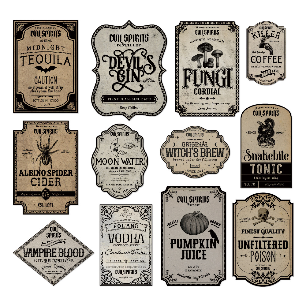 Custom Self Adhesive Sticker for Wine Bottles & Drink Cups