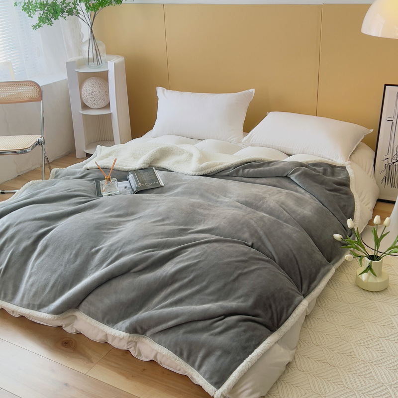 Thickened Double Layer Flannel Blanket