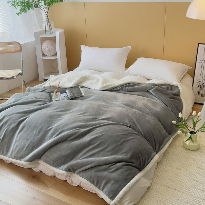 Thickened Double Layer Flannel Blanket
