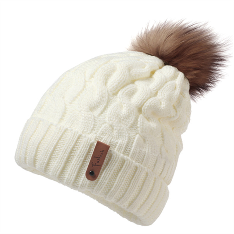 Pom Pom Knitted Beanie