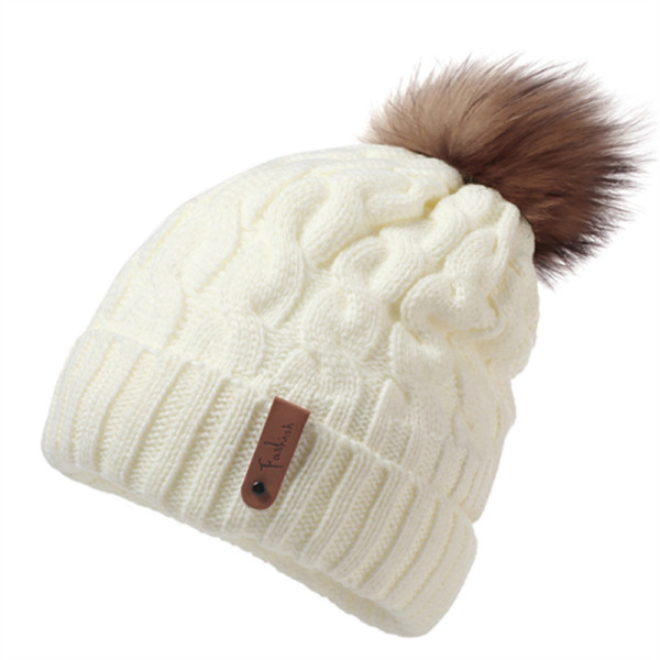 Pom Pom Knitted Beanie