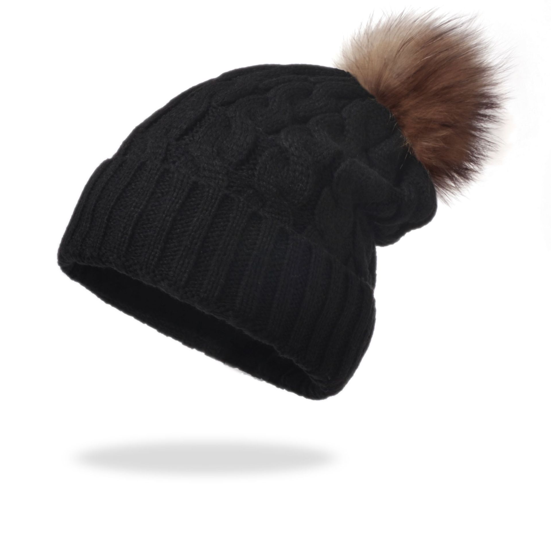 Pom Pom Knitted Beanie