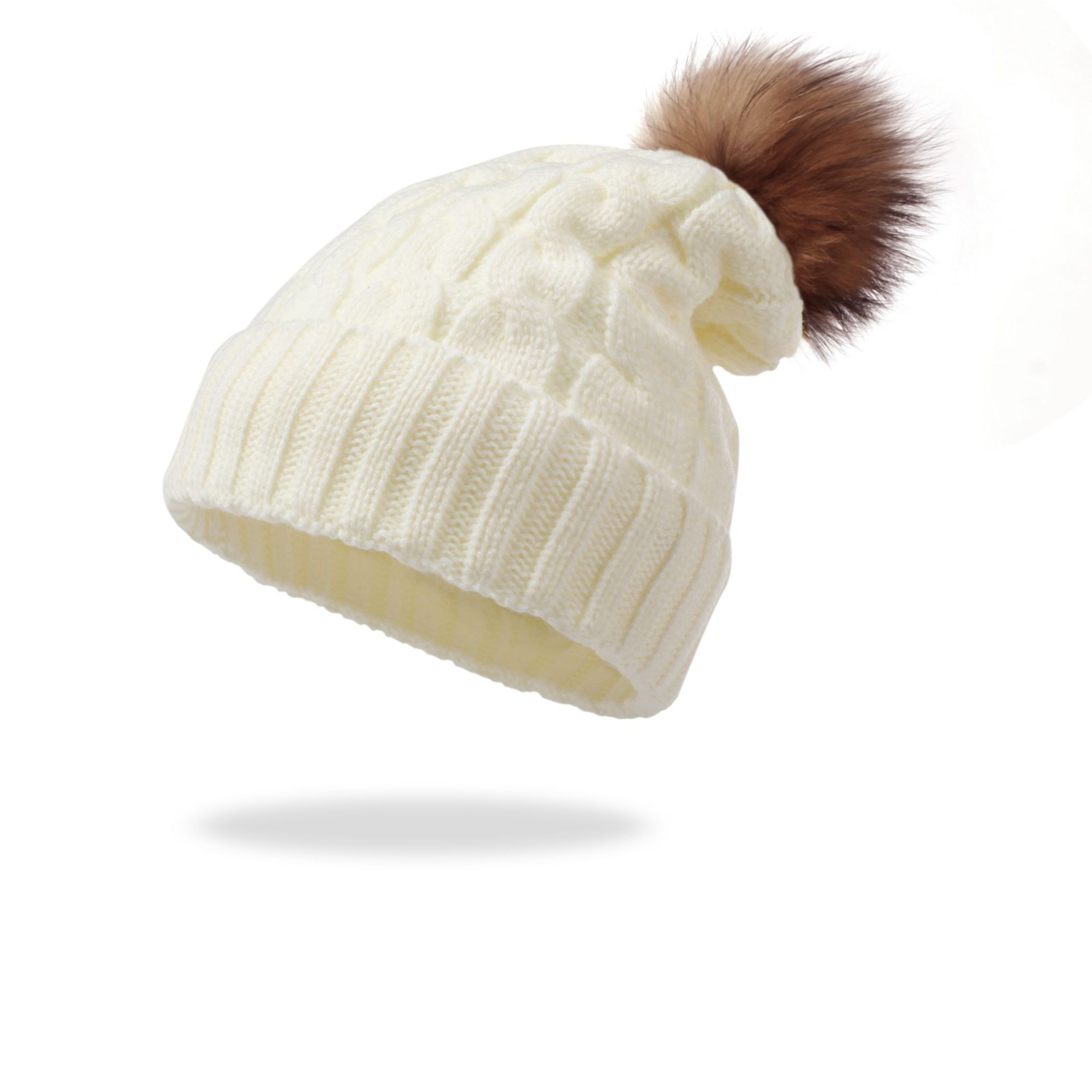 Pom Pom Knitted Beanie