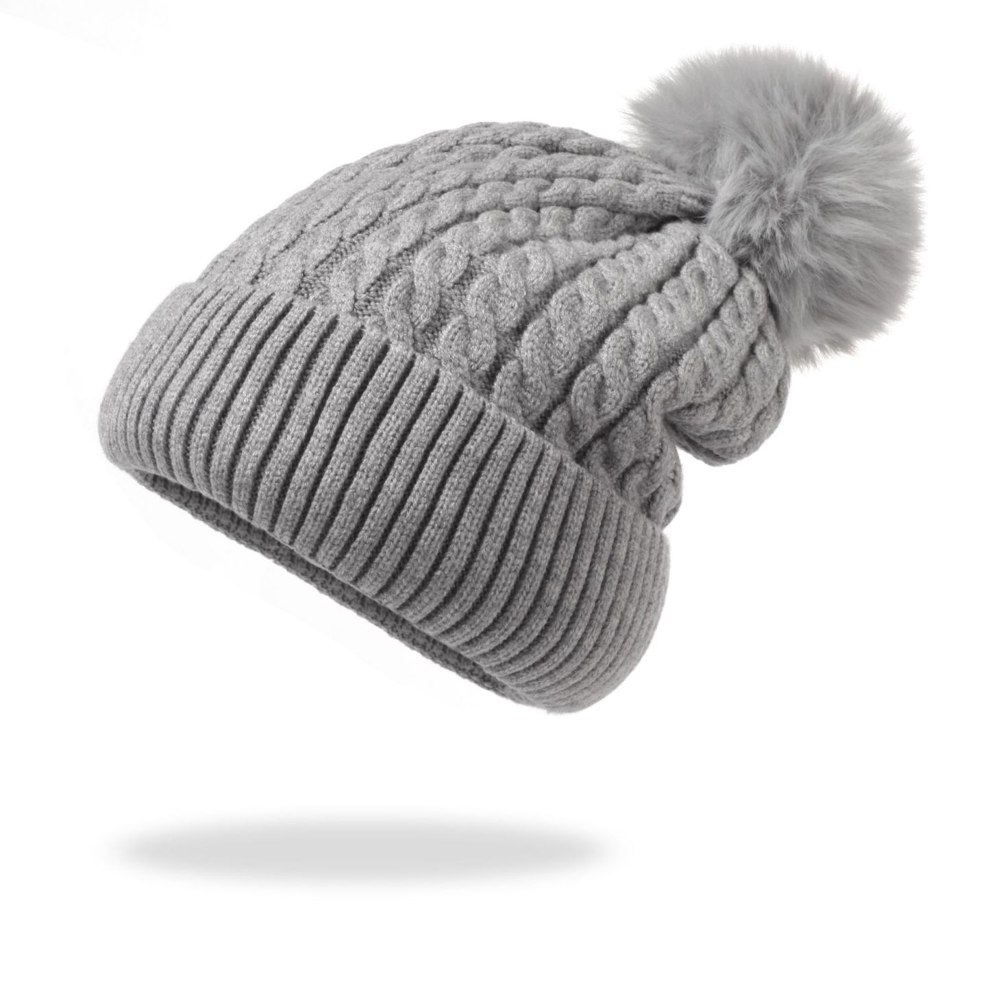 Pom Pom Knitted Beanie
