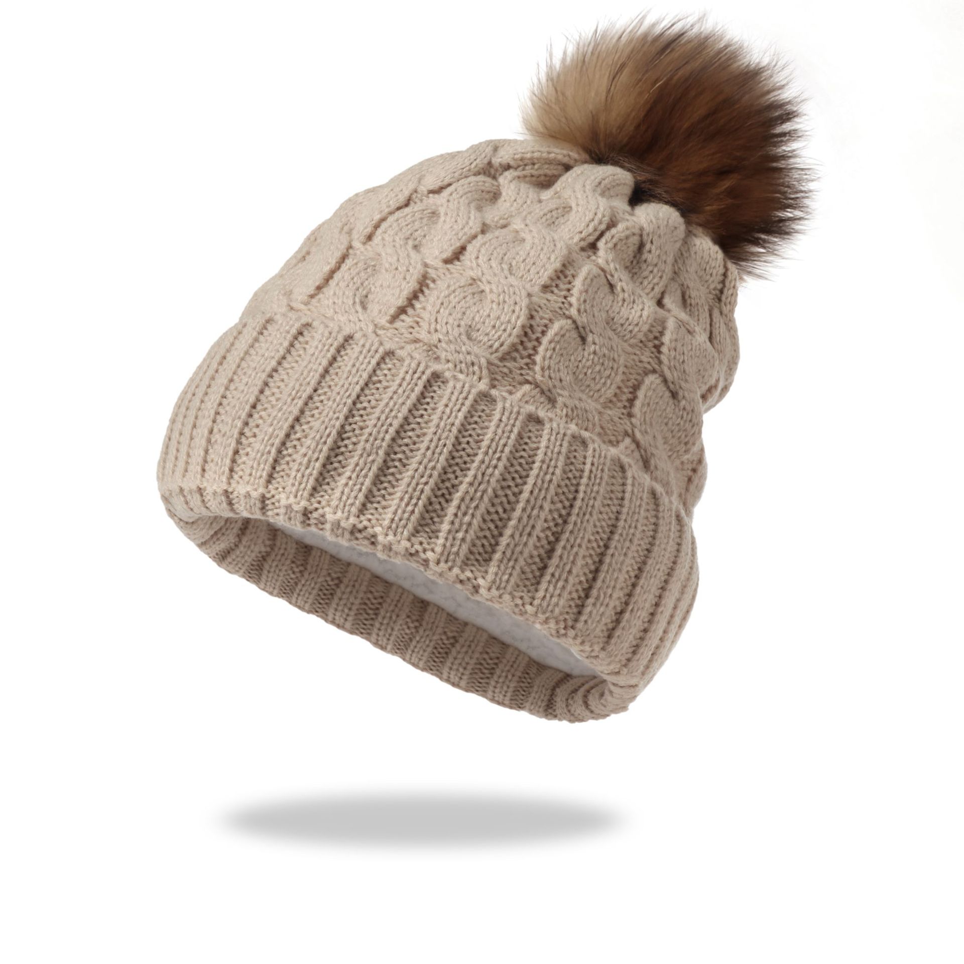Pom Pom Knitted Beanie