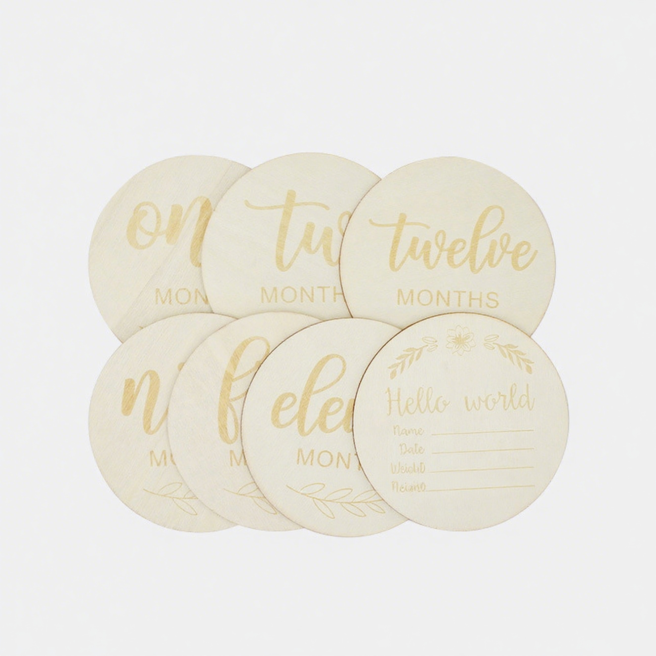 4" Round Wooden Disc
