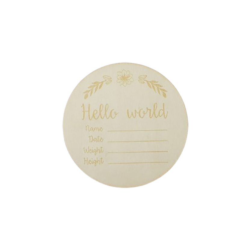 4" Round Wooden Disc