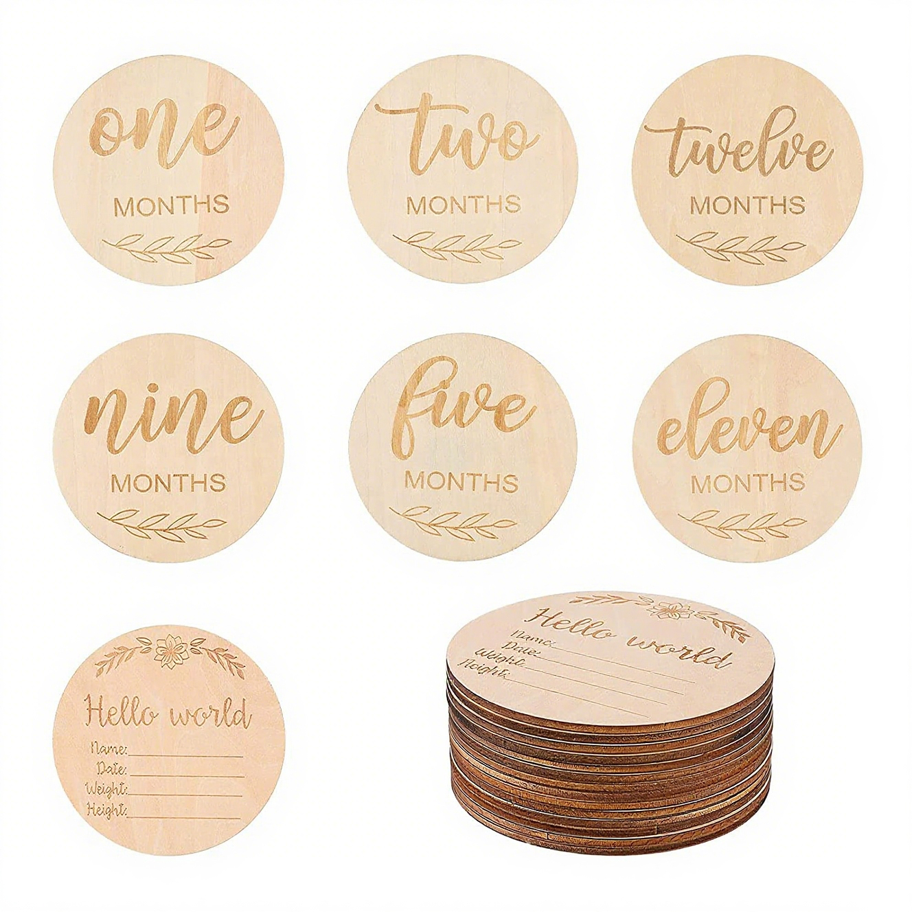 4" Round Wooden Disc