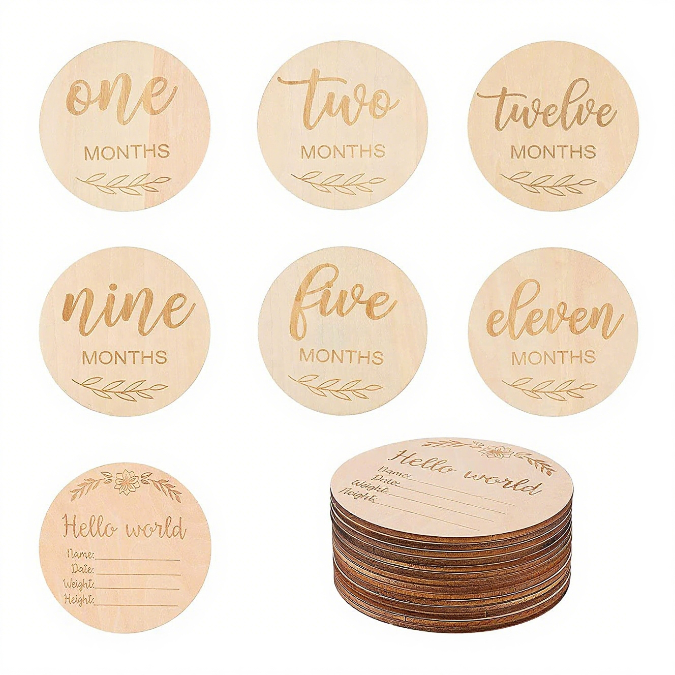 4" Round Wooden Disc
