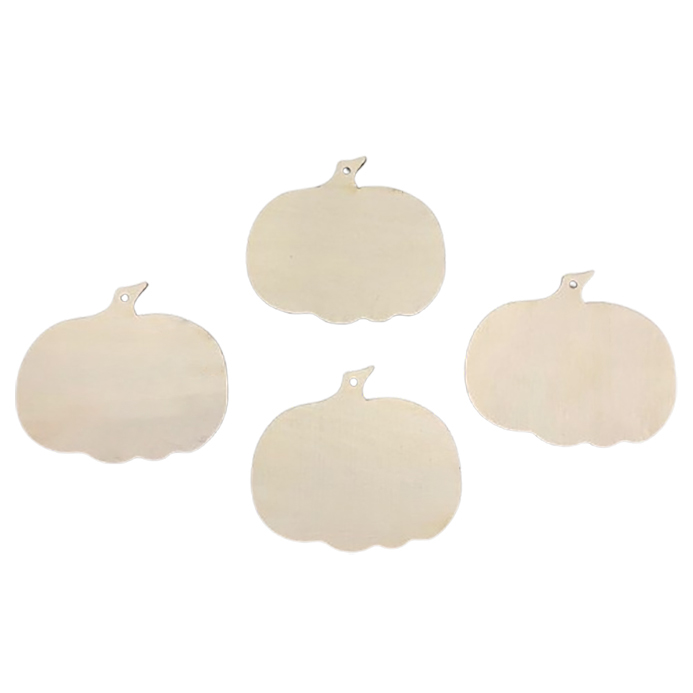 Wooden Pumpkin Shaped Ornaments