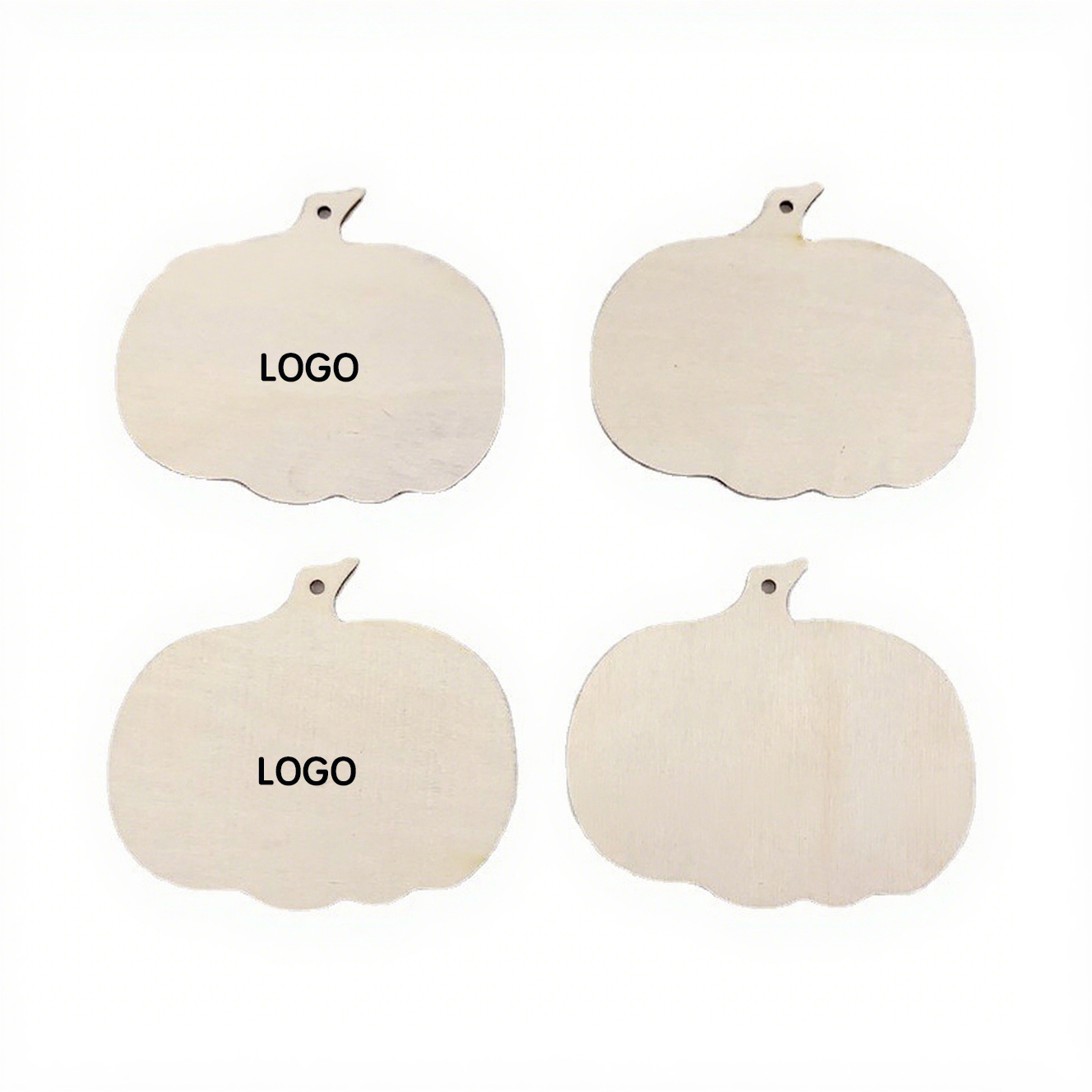 Wooden Pumpkin Shaped Ornaments