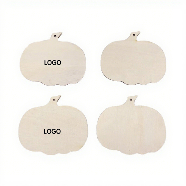 Wooden Pumpkin Shaped Ornaments
