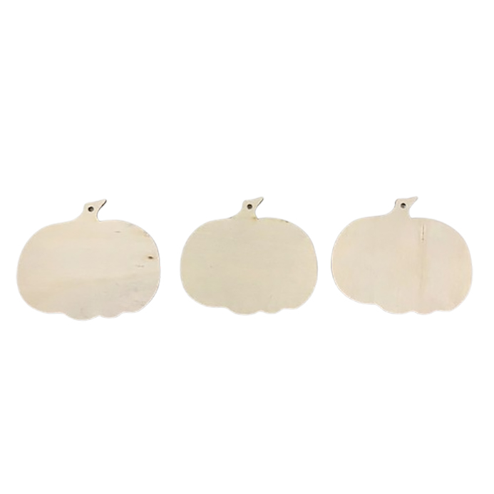 Wooden Pumpkin Shaped Ornaments