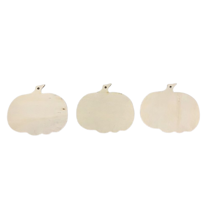 Wooden Pumpkin Shaped Ornaments