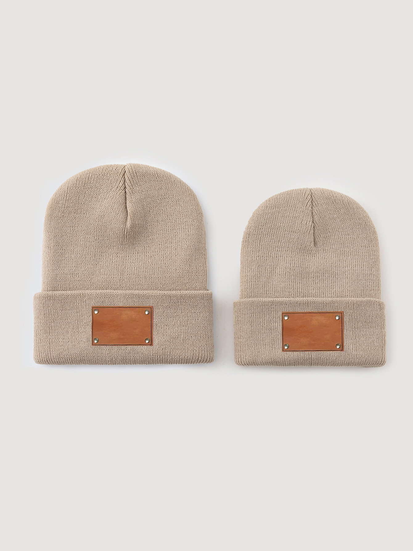 Parent&Child Knitted Beanies Set