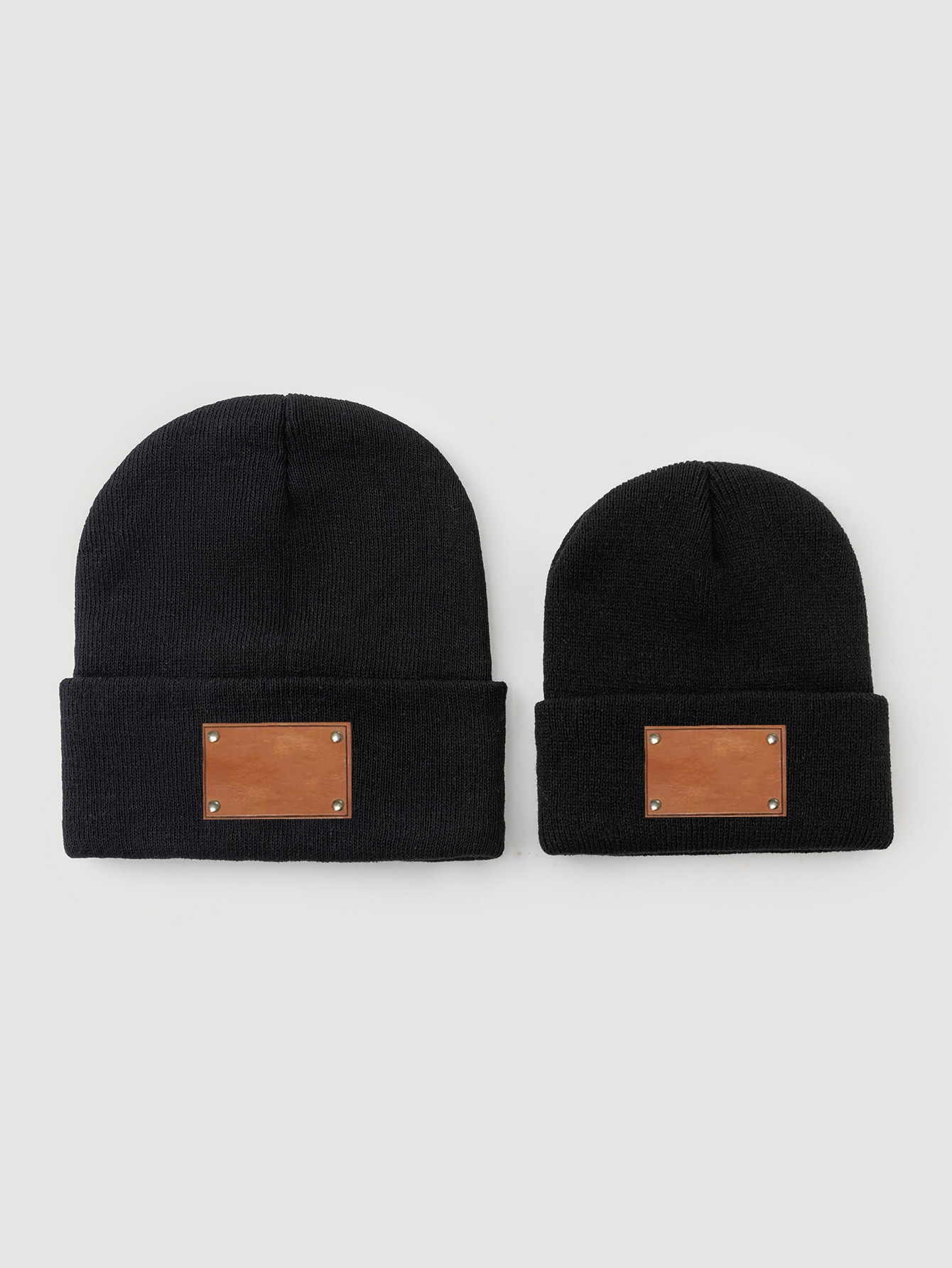 Parent&Child Knitted Beanies Set